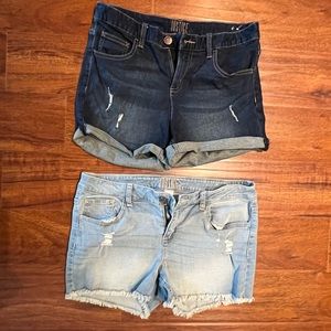 Justice denim shorts (2)